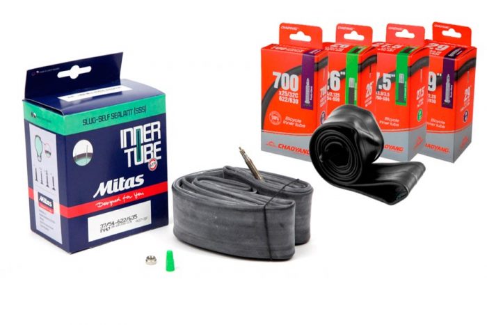 Camara 26 con gel sellante antipinchazos valvula fina/presta