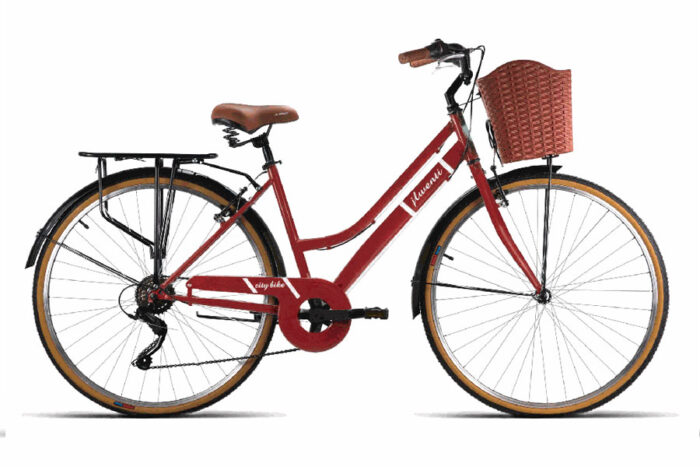 Bicicleta Wenti urbana 6v rojo